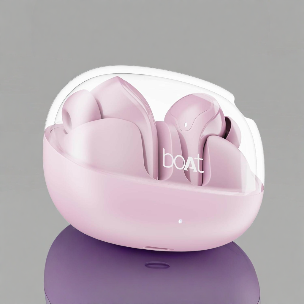 boAt Airdopes 311 Pro, 50H Battery, Fast Charge, Dual Mics ENx Tech, Transparent LID, Low Latency, IPX4, IWP Tech, BT v5.3, Wireless TWS in Ear Earbuds with mic (Multicolour) Halfpe Deals