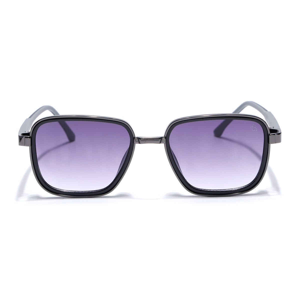Eyejack Dark Grey Square Sunglasses for Men and Women - view 2