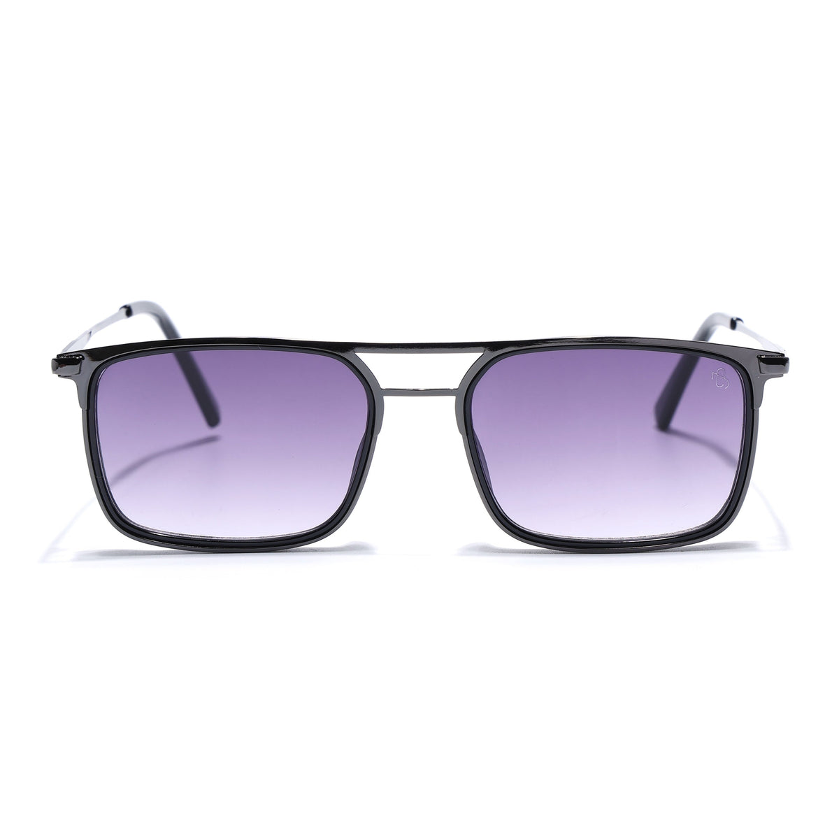 Eyejack Dark Grey Rectangle Sunglasses for Men and Women - view 4