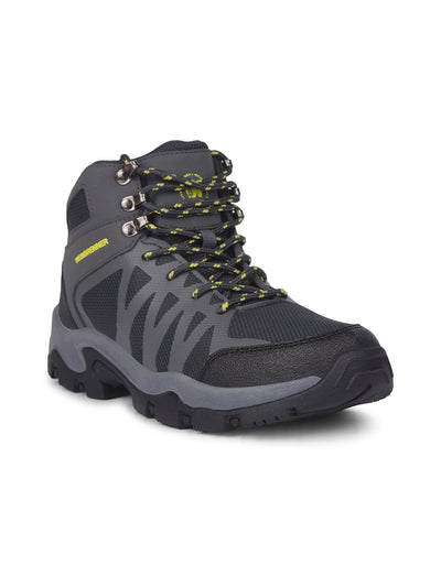 Weinbrenner Men Grey Casual Ankle Length Lace-up Boots - Grey - View 1
