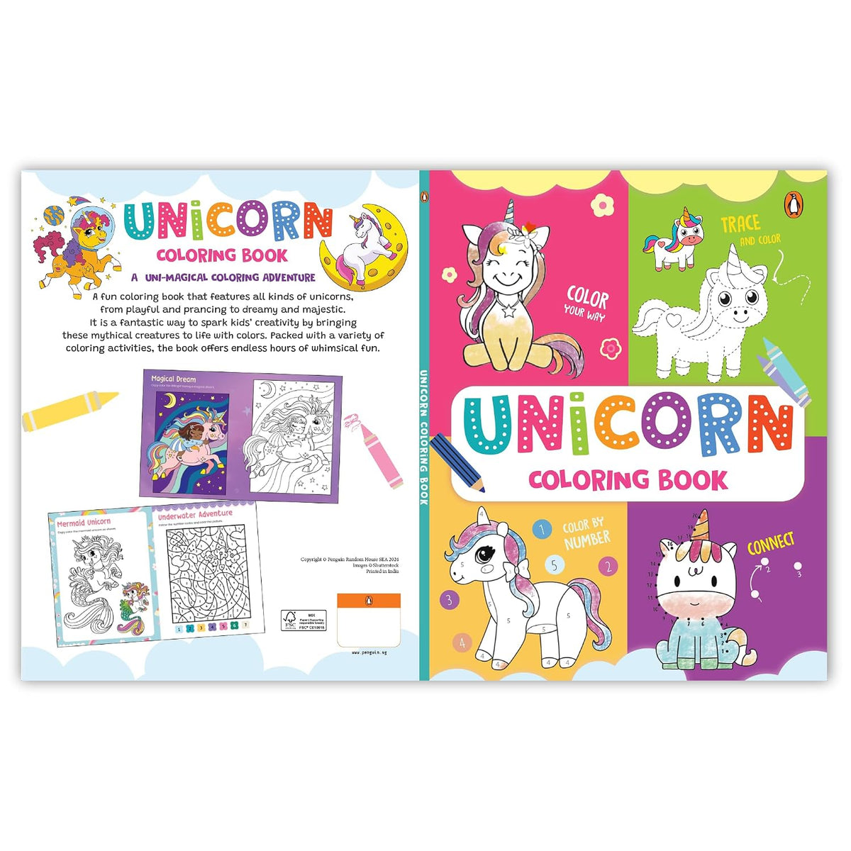 Kids Coloring Book: Unicorn