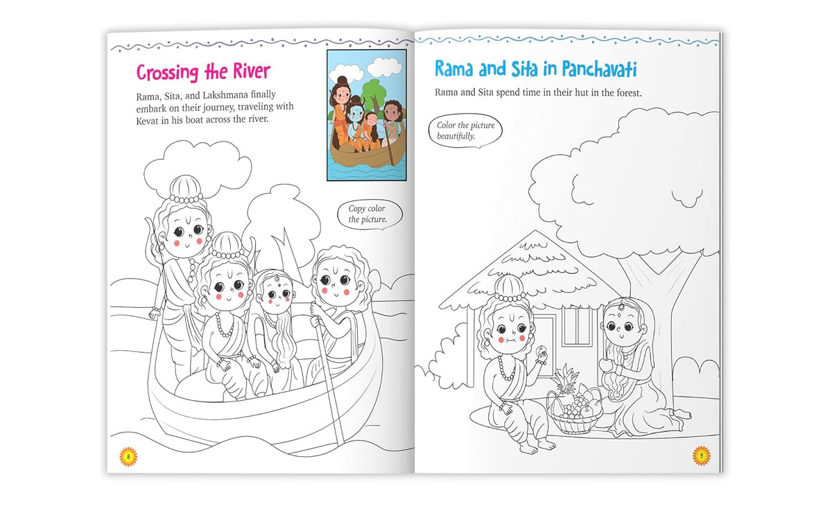 Kids Colouring Book: Ramayana