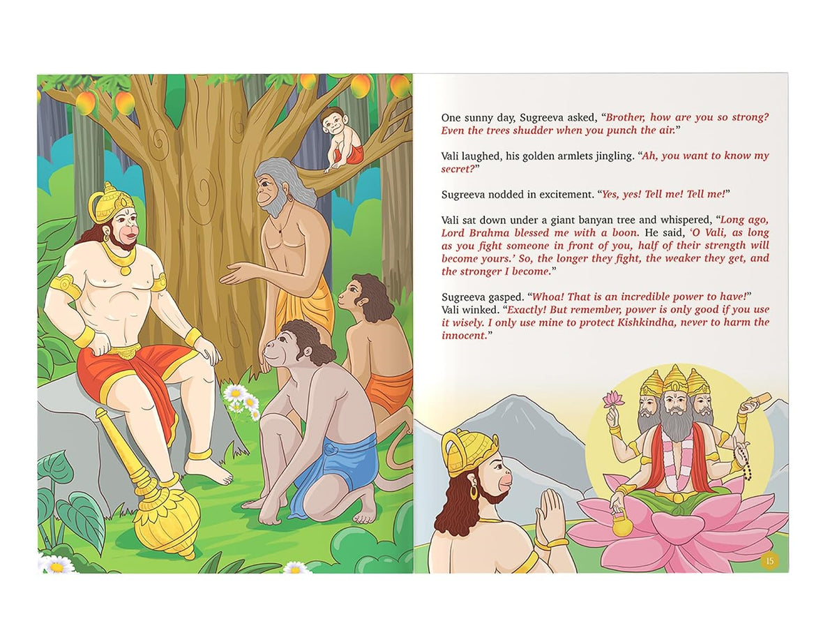 Stories from the Ramayana - of Friends and Foes: 5 Illustrated Tales of Hanuman, Rama, Sita, Lakshmana, and Ravana