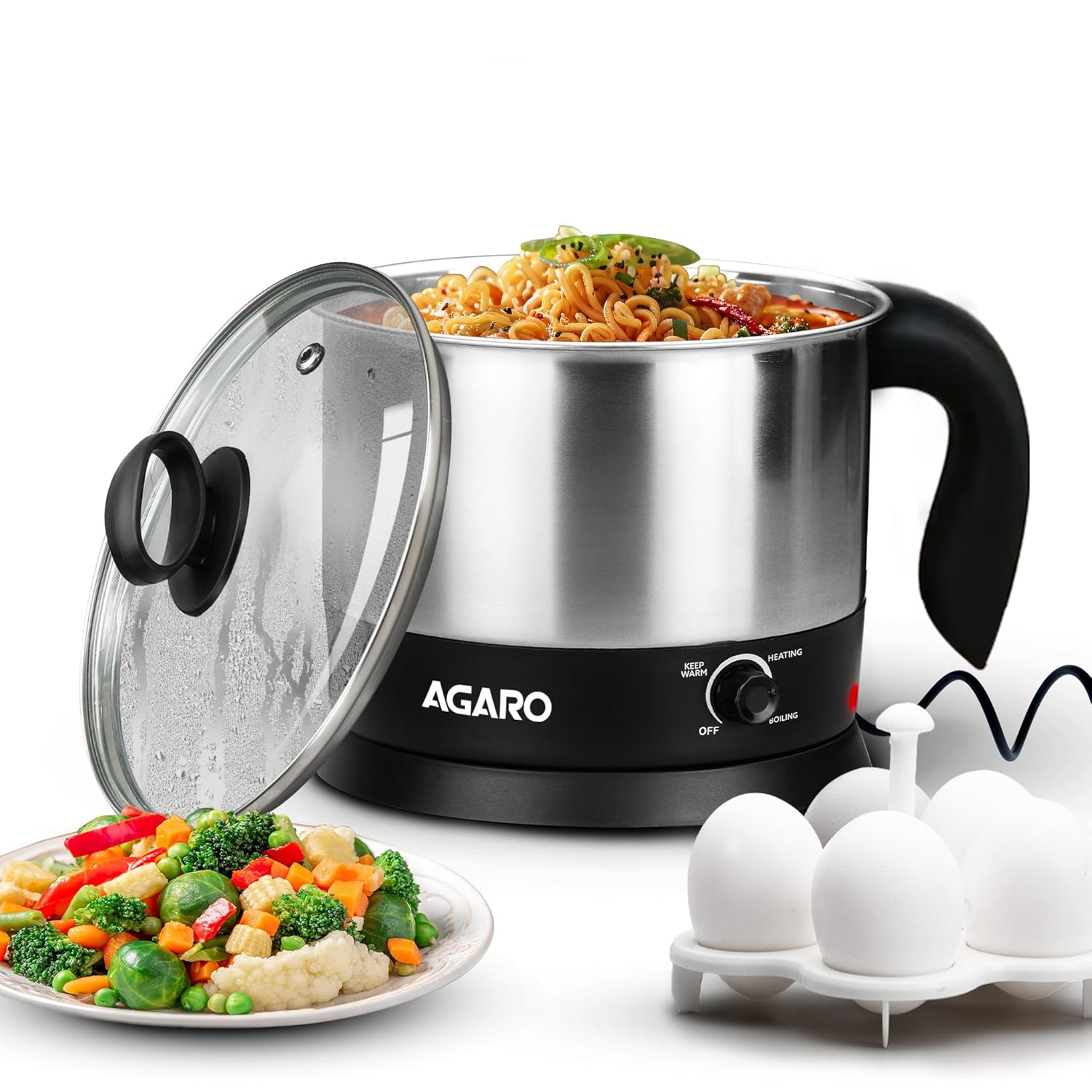 AGARO Esteem Stainless Steel Electric Kettle with Heating Technology