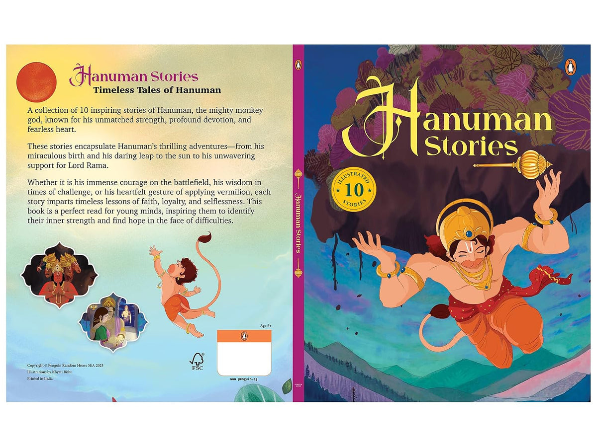 Hanuman Stories: 10 Illustrated Stories of Lord Hanuman for Children I Hindu Mythology