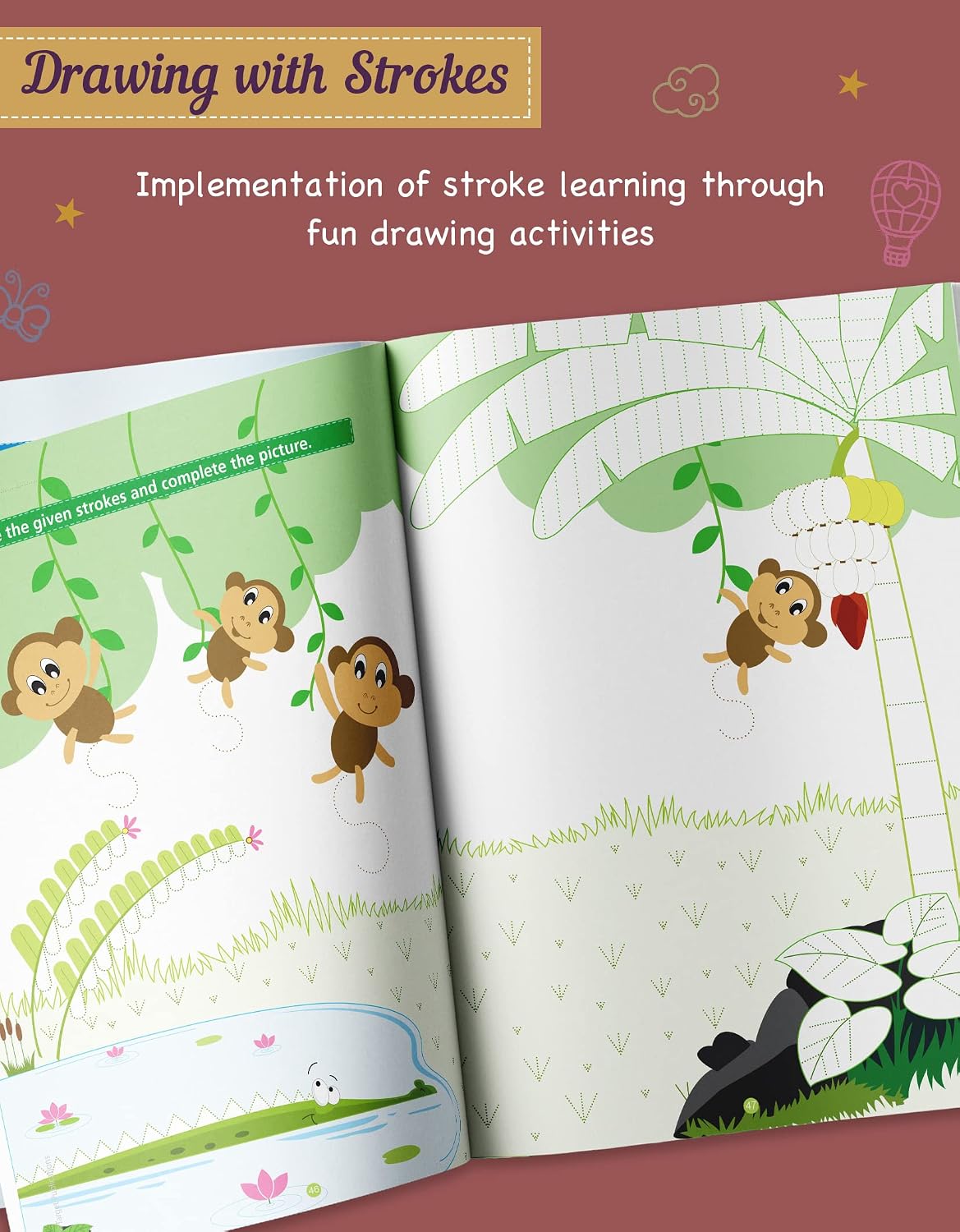Stroke & Pattern Writing Book for Kids | ABCD & Pencil Control Practice - Image 5
