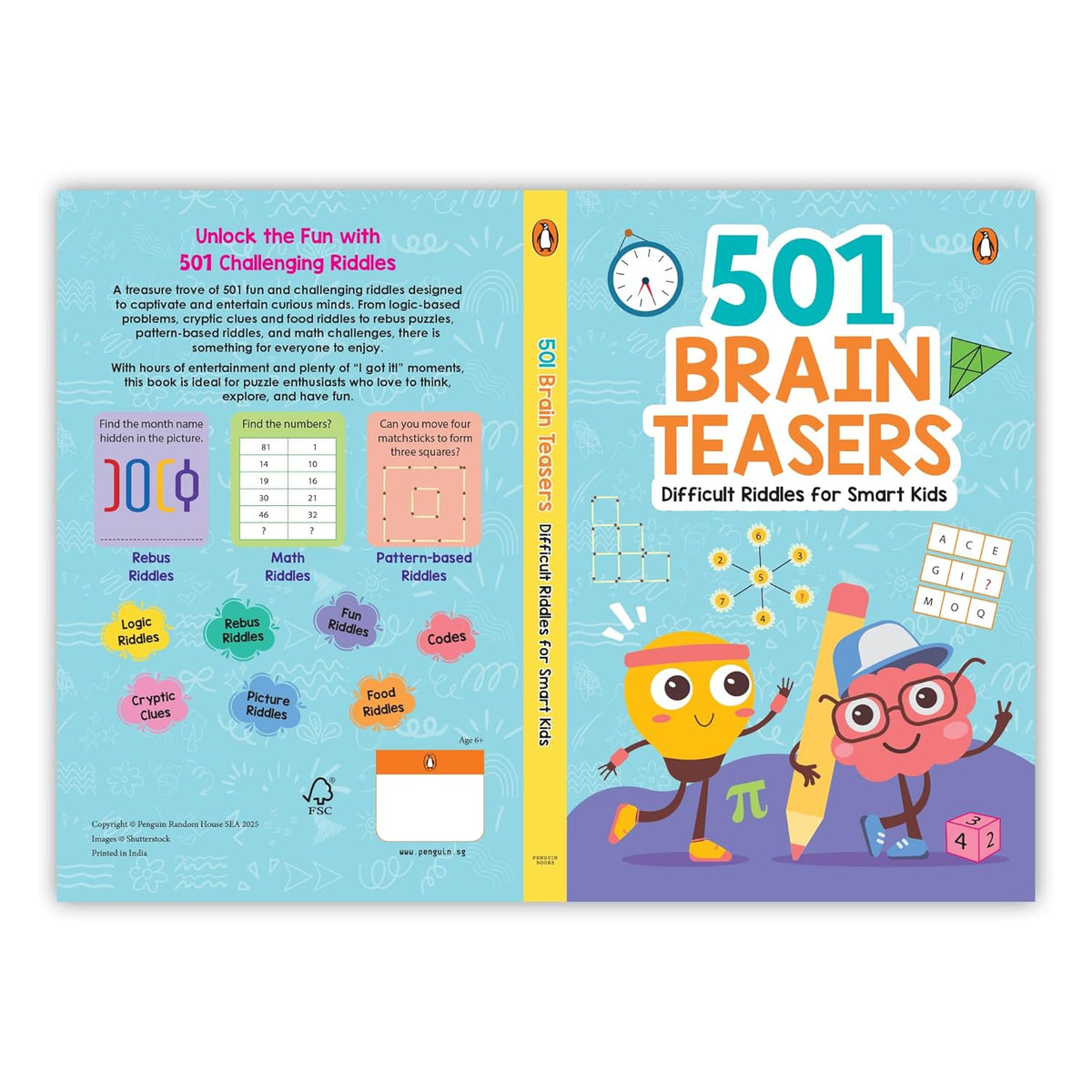 Brain Teasers: 501 Difficult Riddles for Smart Kids