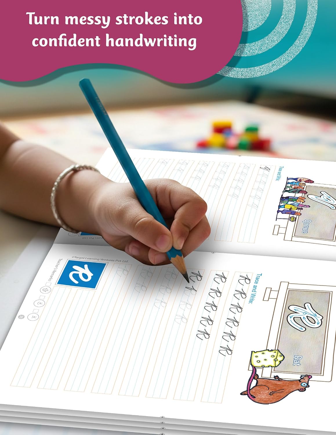 Cursive Writing Practice Book for Kids 3+ Years | Capital & Small Letters - Image 3