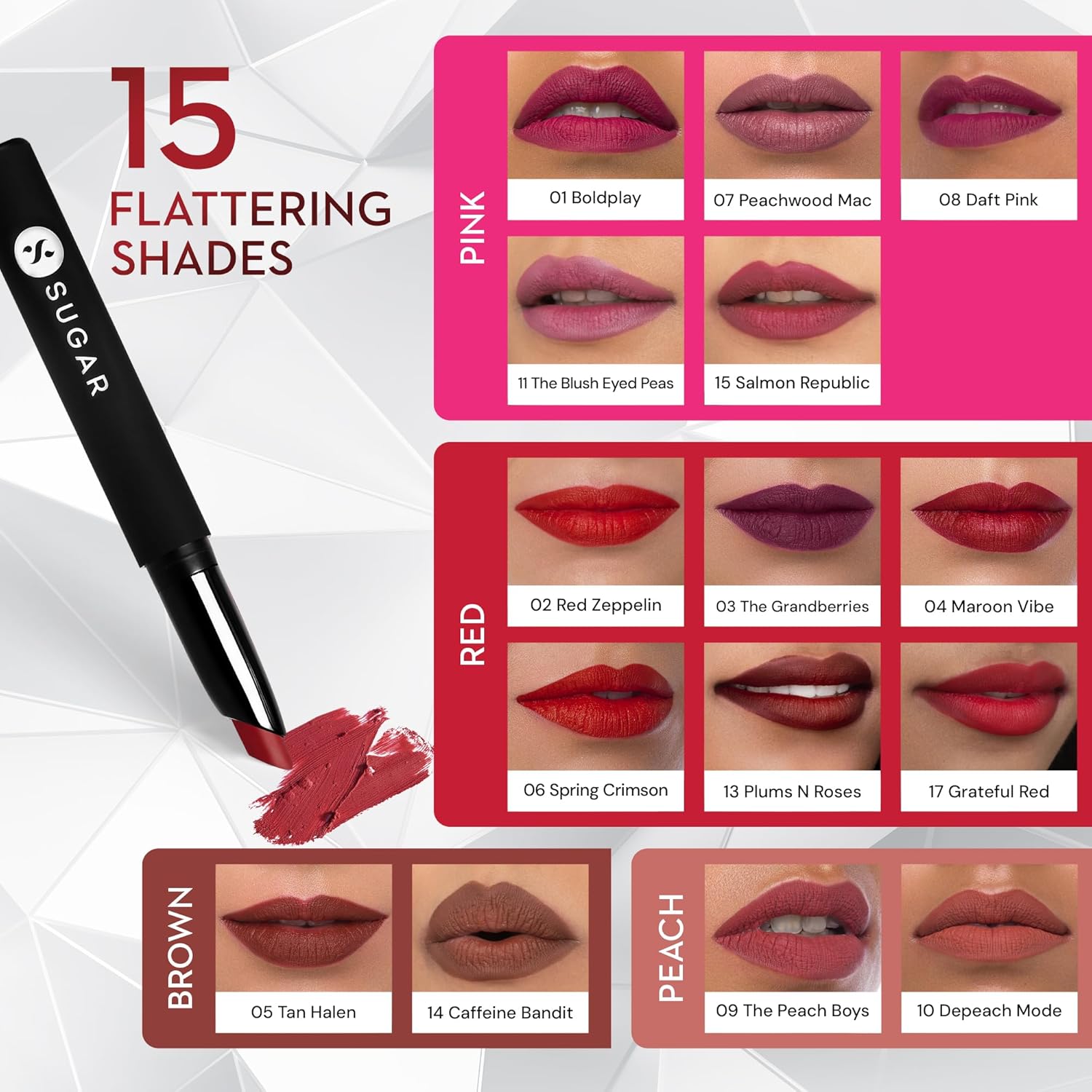SUGAR Matte Attack Transferproof Lipstick - 06 Spring Crimson (749)