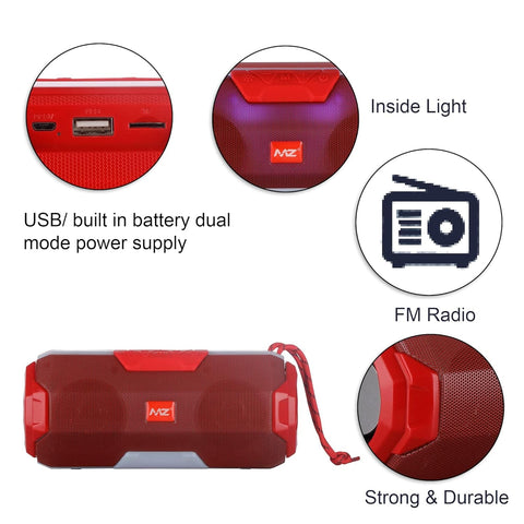 MZ A006 Portable Bluetooth Speake (2200mAh Battery) - HalfPe