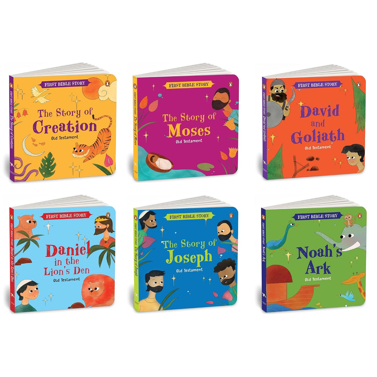 First Bible Stories (Old Testament): Box set of Six Illustrated Bible Stories for Kids I Inspiring Tales