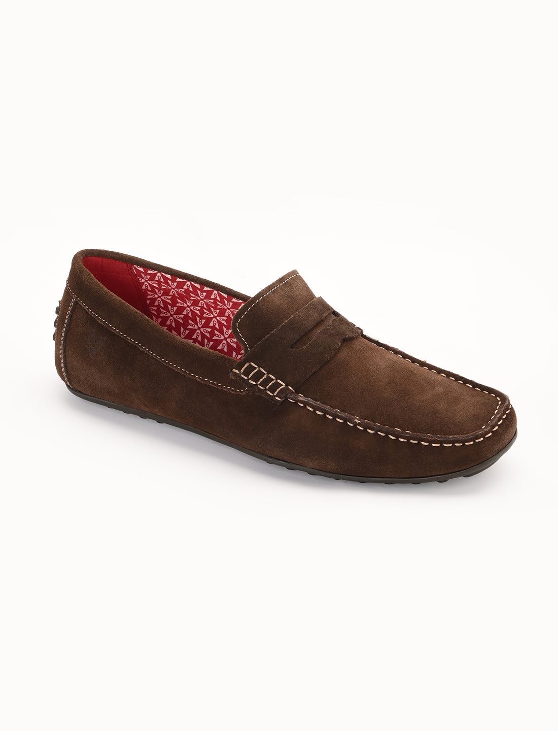The Seti Brown Suede Men Casual Drivers V8 By Ruosh