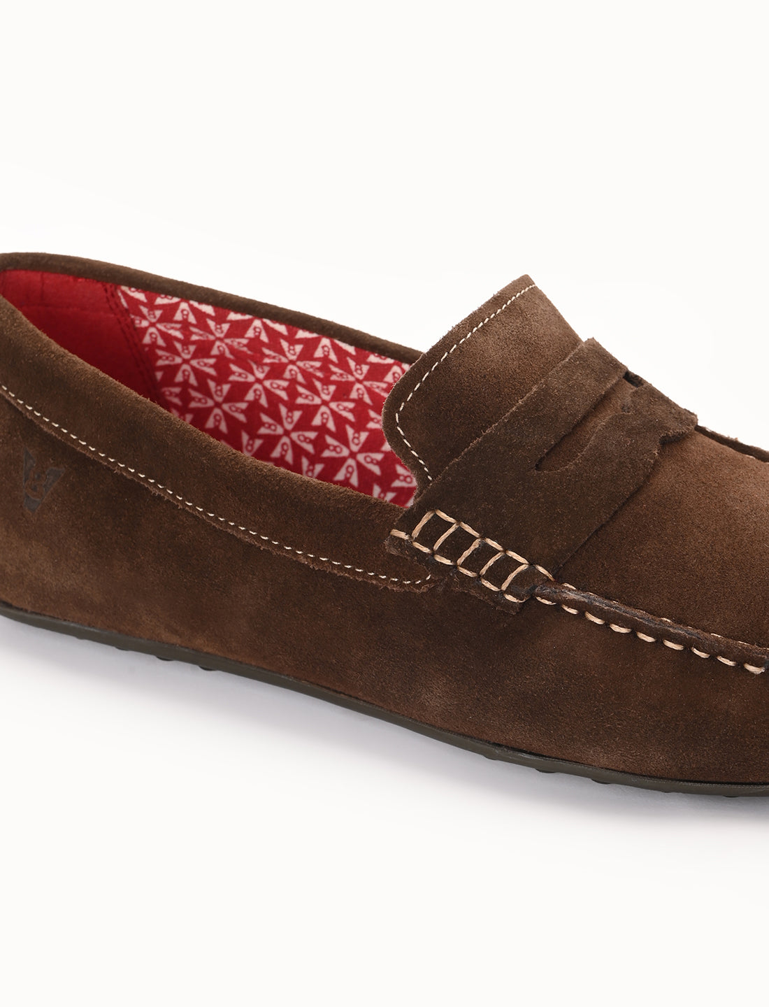 The Seti Brown Suede Men Casual Drivers V8 By Ruosh