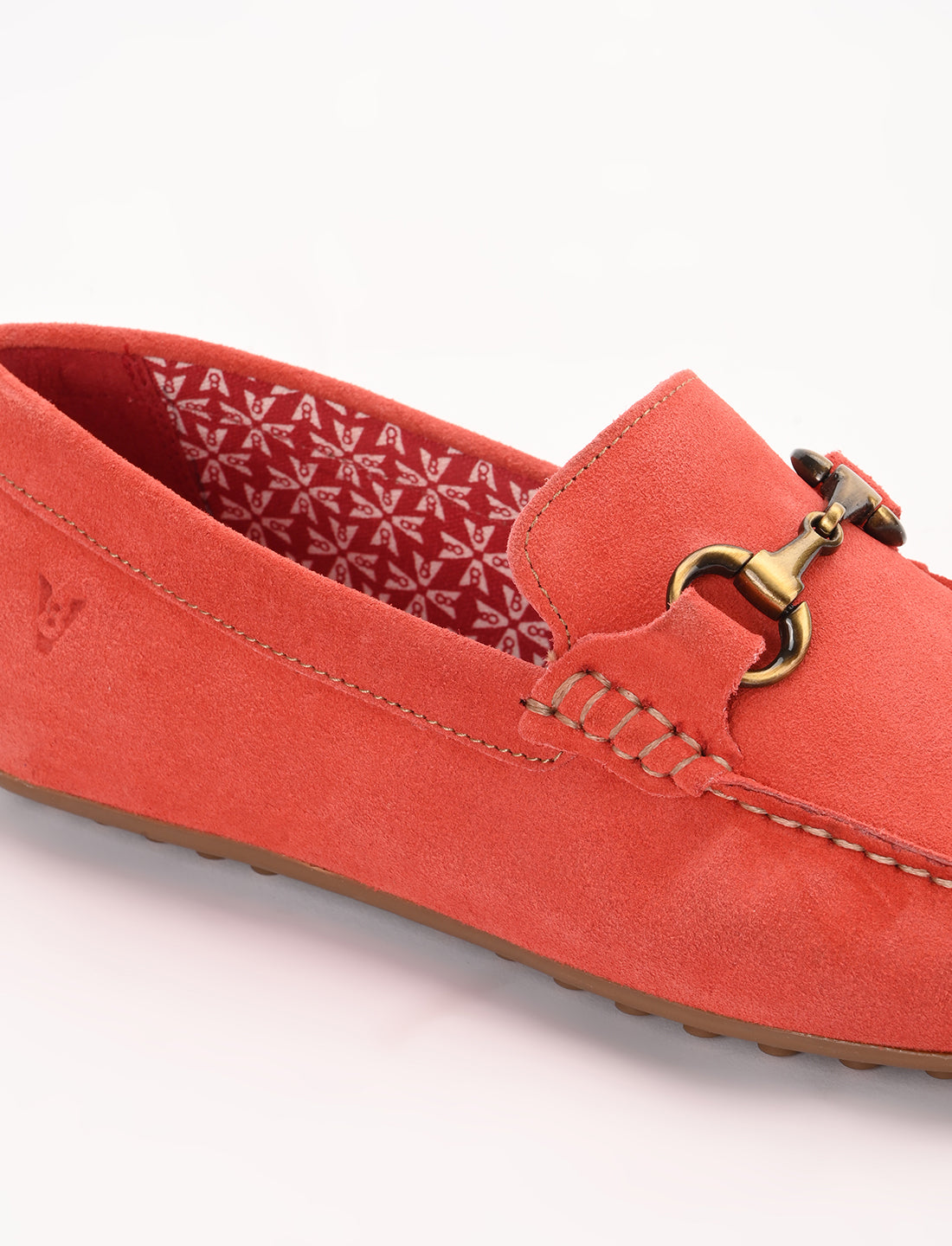 The Seti Red Suede Men Casual Drivers V8 By Ruosh