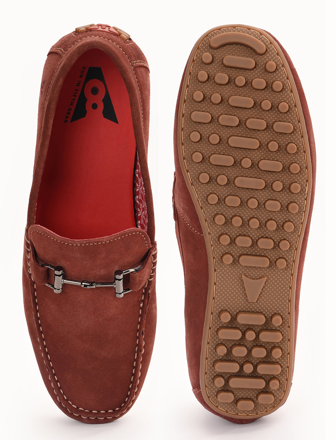 The Seti Tan Suede Men Casual Drivers V8 By Ruosh