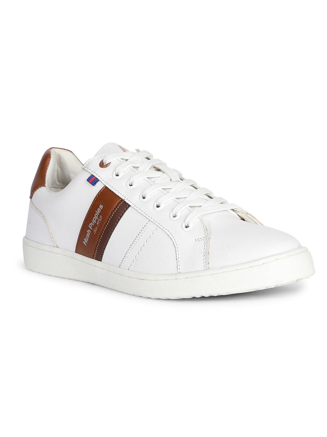 Hush Puppies Men White Casual Lace-up Sneaker - White - View 1