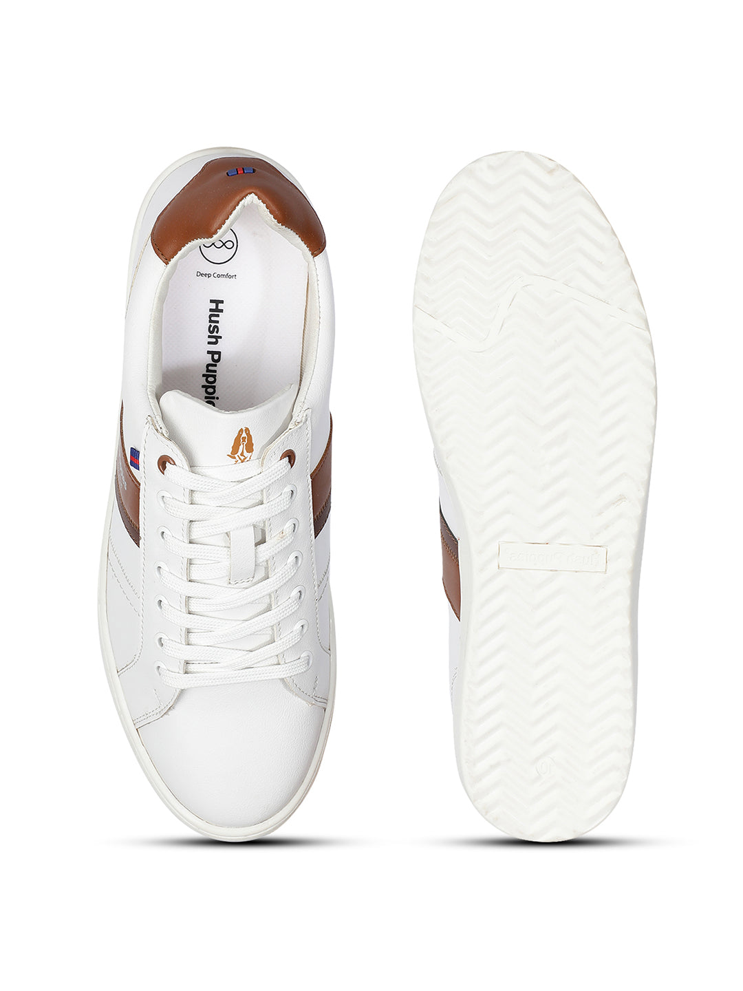 Hush Puppies Men White Casual Lace-up Sneaker - White - View 4
