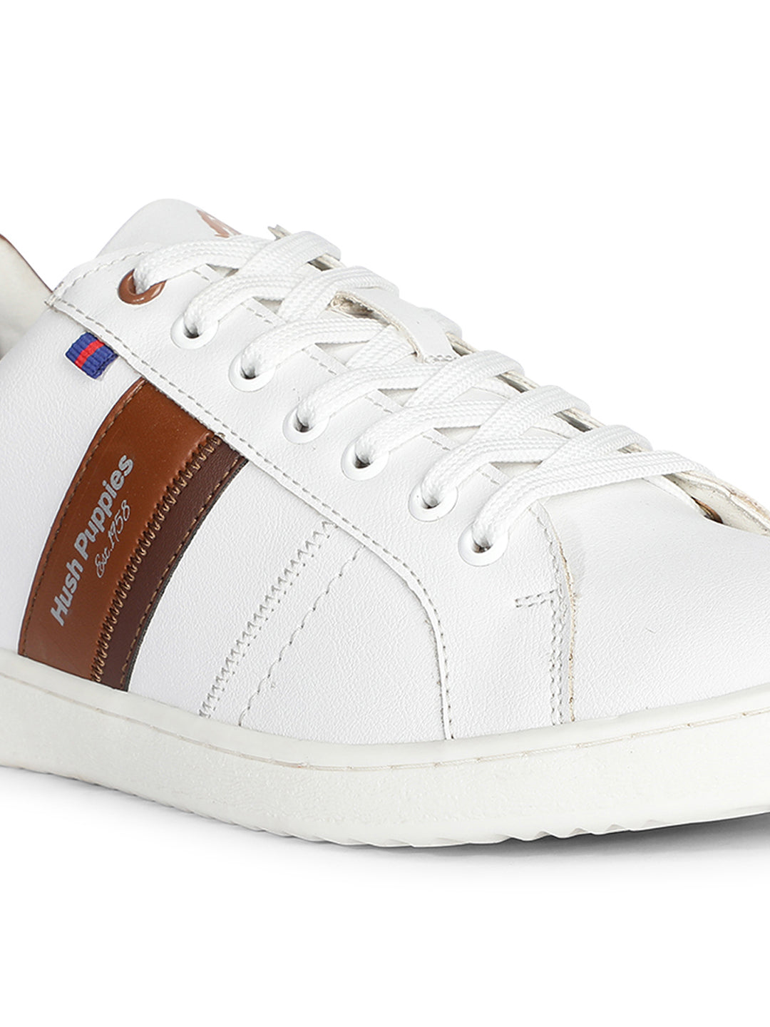 Hush Puppies Men White Casual Lace-up Sneaker - White - View 5