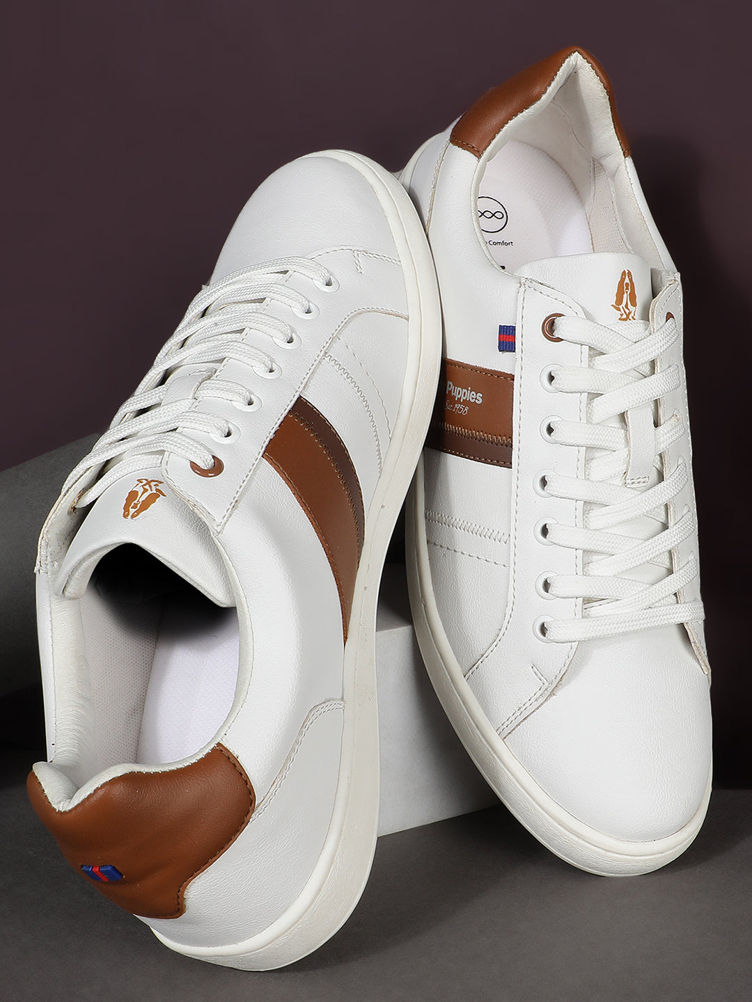 Hush Puppies Men White Casual Lace-up Sneaker - White - View 6