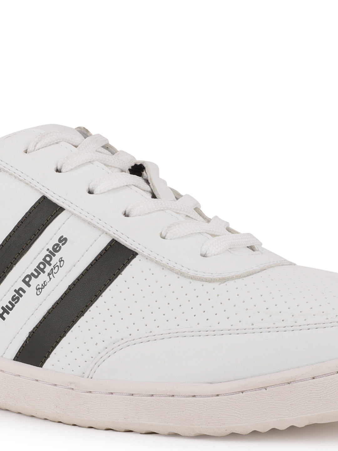 Hush Puppies Men White Casual Lace-up Sneaker - White - View 5