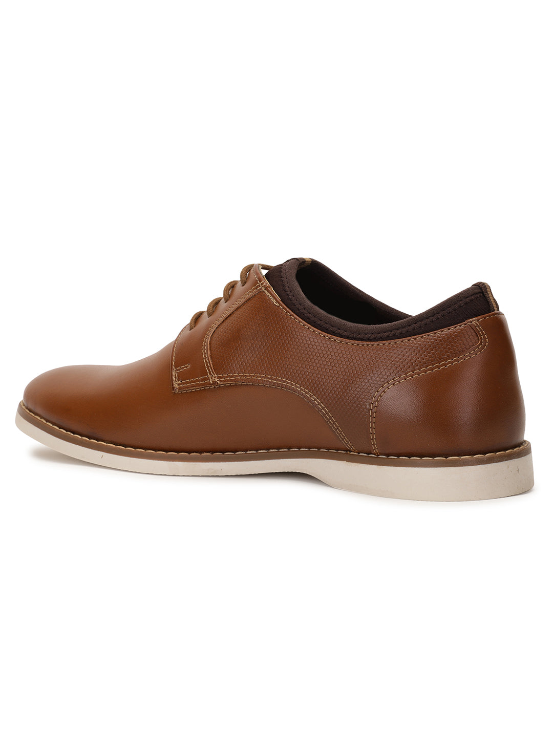 Bata Men Tan Casual Lace-up Derby Shoes - Tan - View 3