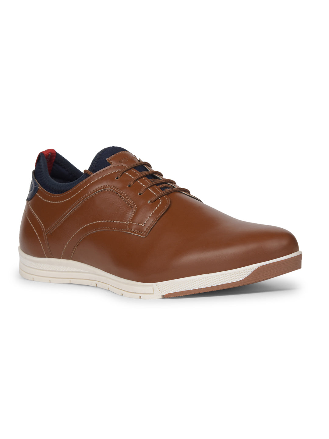 Bata Men Tan Formal Lace-up Derby Shoes - Tan - View 1