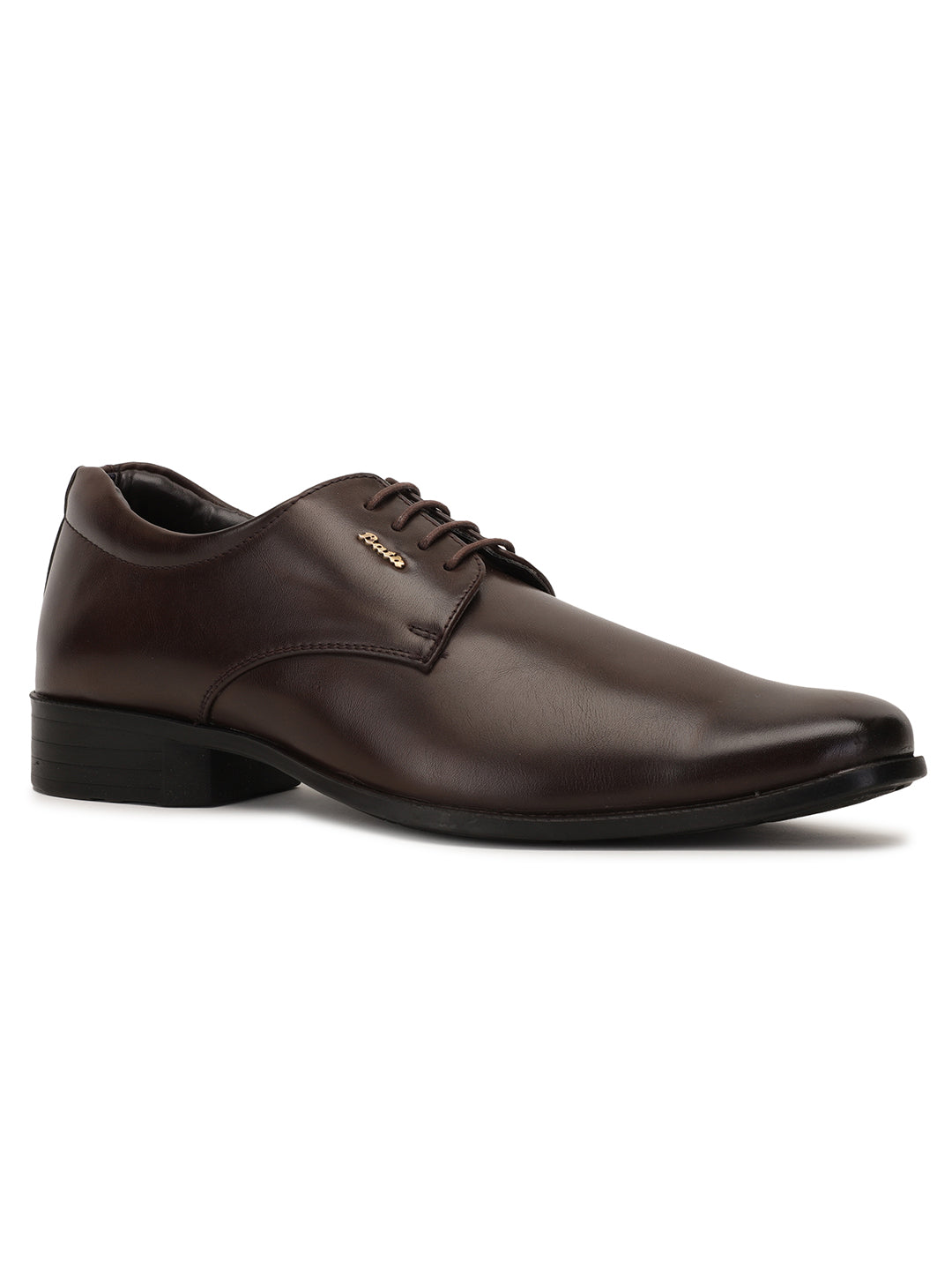 Bata Men Brown Formal Lace-up Derby Shoes - Brown - View 1