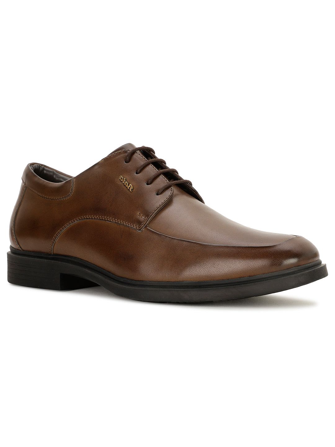 Bata Men Brown Formal Lace-up Derby Shoes - Brown - View 1