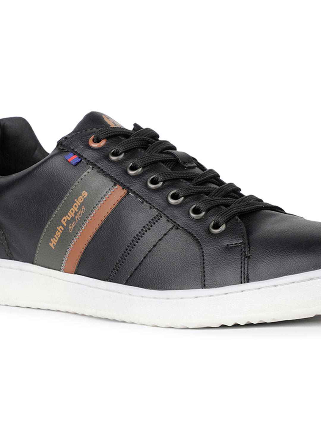 Hush Puppies Men Black Casual Lace-up Sneaker - Black - View 5