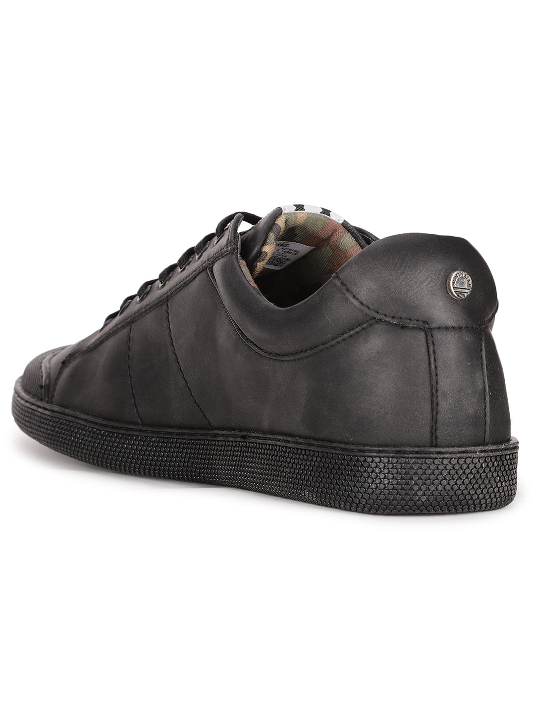 North Star Men Black Casual Lace-up Sneaker - Black - View 3
