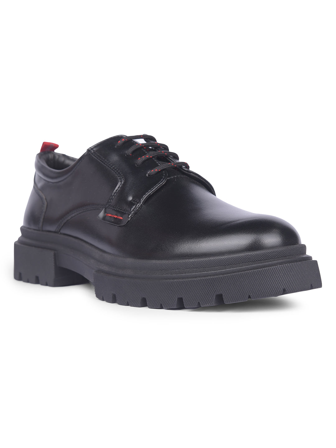 Bata Men Black Formal Lace-up Derby Shoes - Black - View 1
