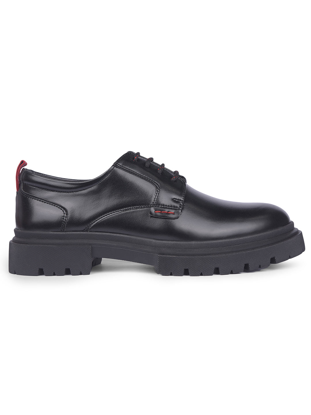 Bata Men Black Formal Lace-up Derby Shoes - Black - View 2