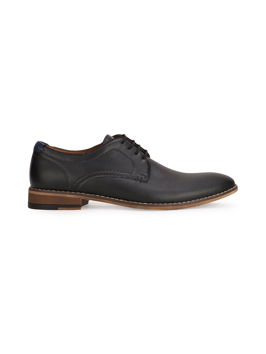 Bata Men Black Formal Lace-up Derby Shoes - Black - View 2