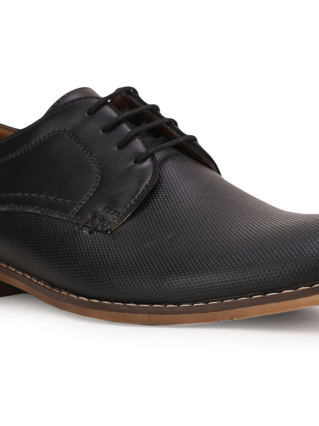 Bata Men Black Formal Lace-up Derby Shoes - Black - View 4