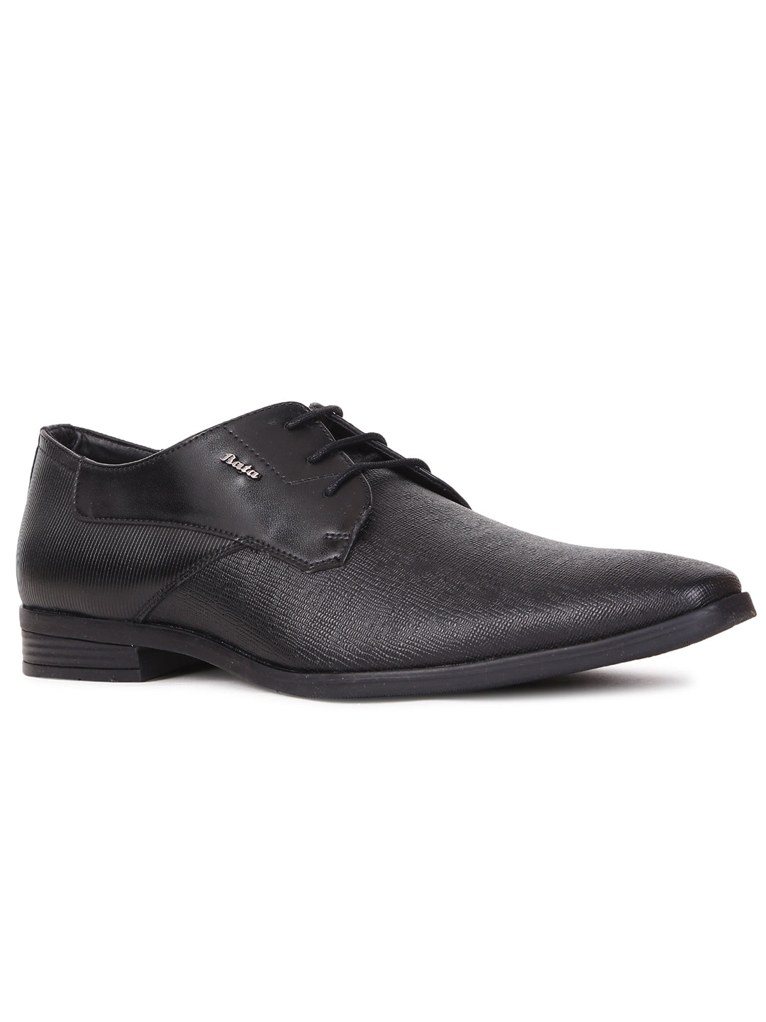 Bata Men Black Formal Lace-up Derby Shoes - Black - View 1