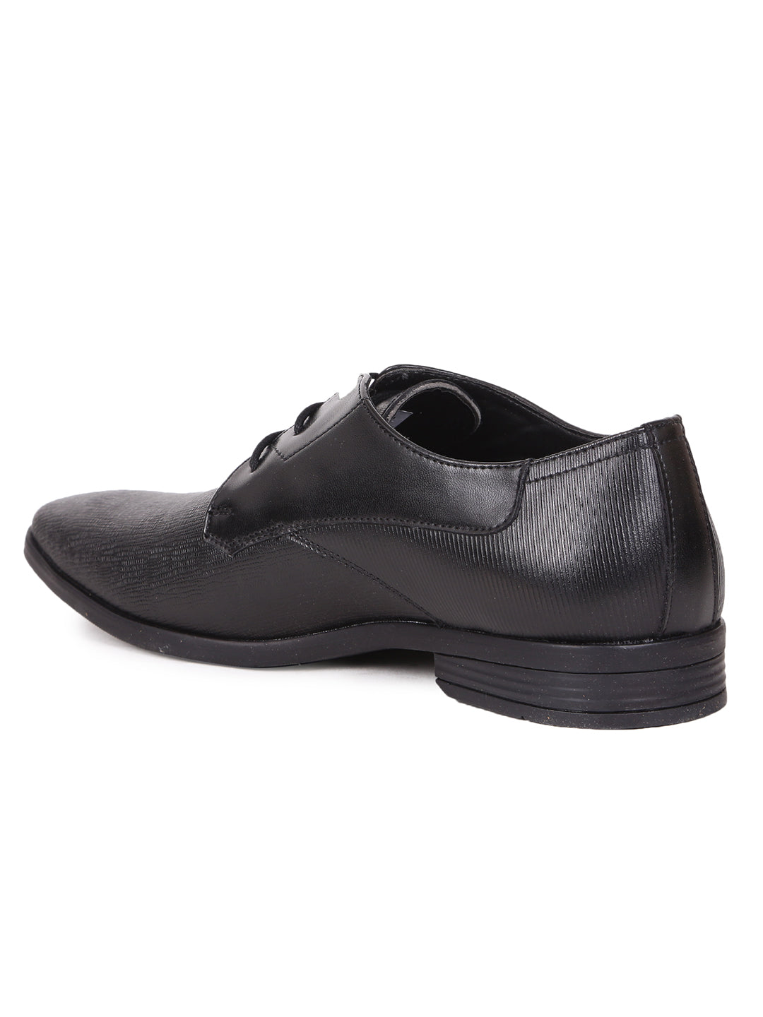 Bata Men Black Formal Lace-up Derby Shoes - Black - View 3