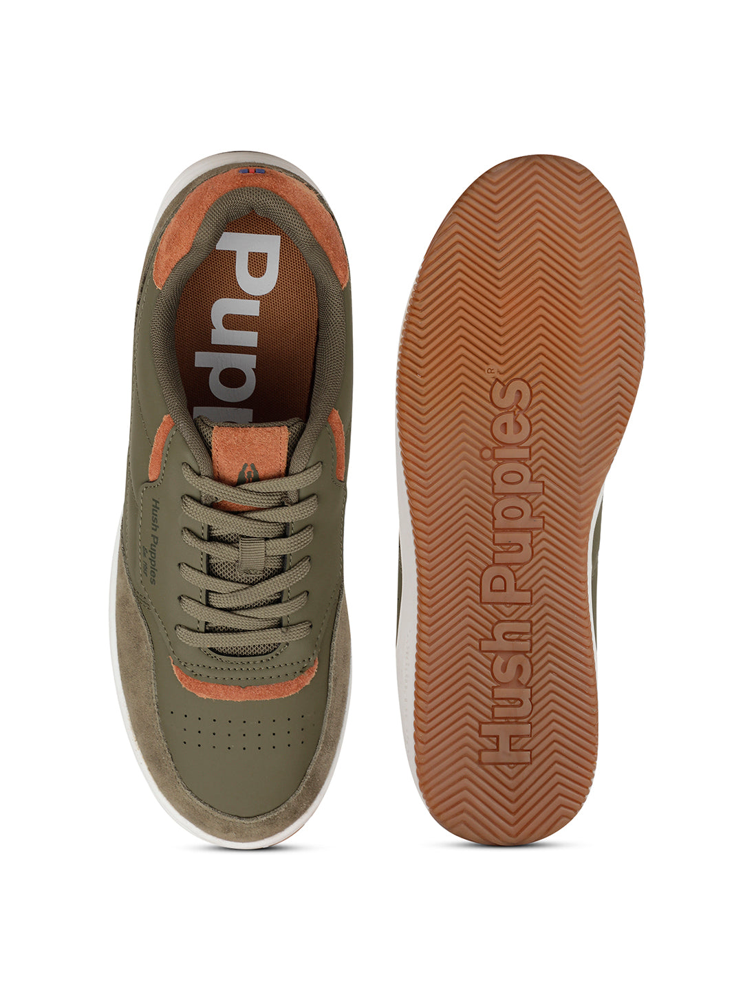 Hush Puppies Men Olive Casual Lace-up Sneaker - Olive - View 4