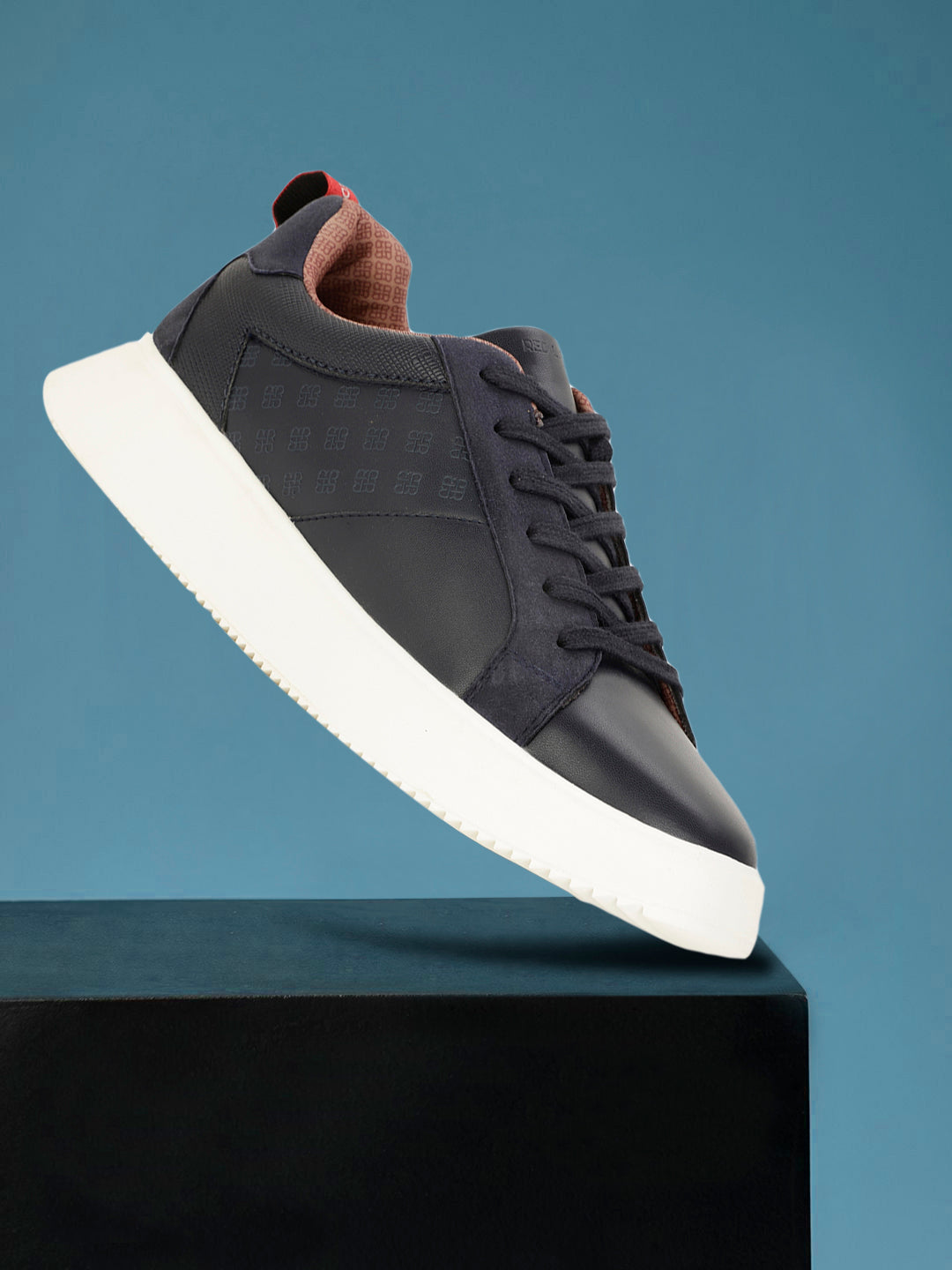 Bata Men Navy Blue Casual Lace-up Sneaker - Navy Blue - View 6