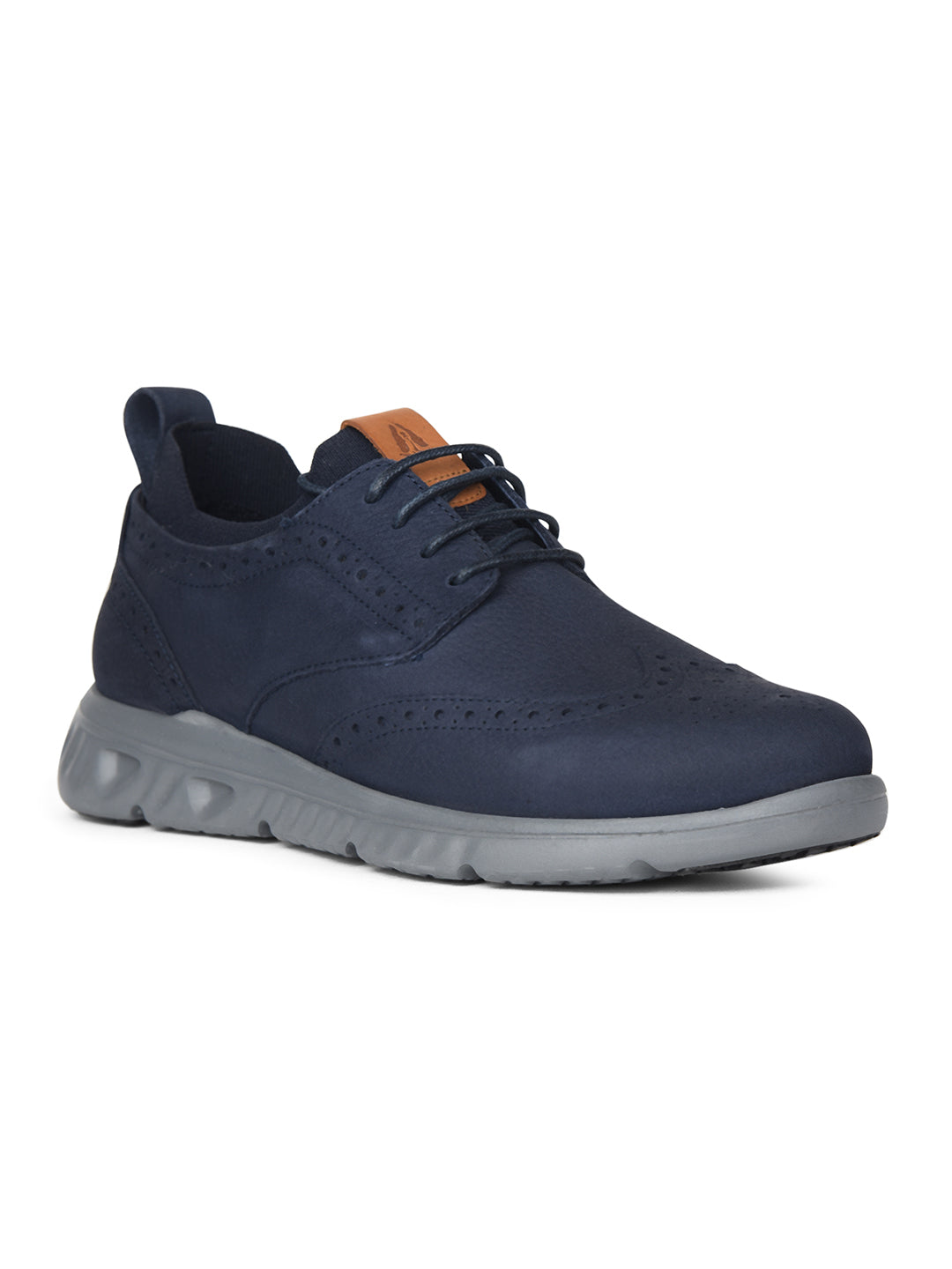 Hush Puppies Men Navy Blue Casual Lace-up Shoes - Navy Blue - View 1