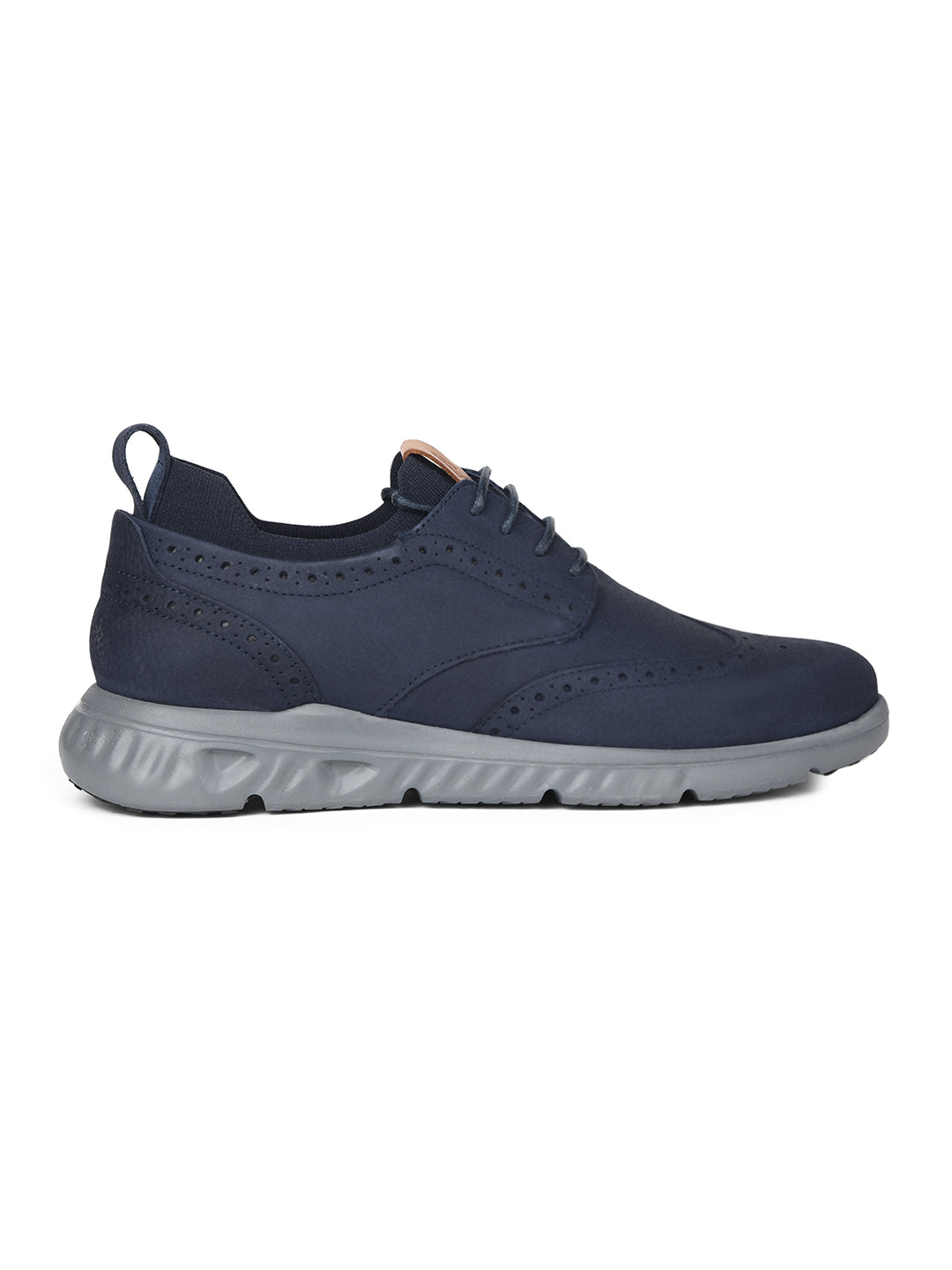 Hush Puppies Men Navy Blue Casual Lace-up Shoes - Navy Blue - View 2