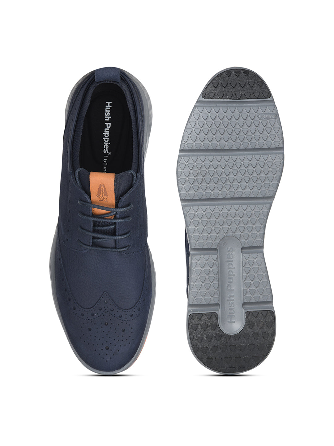Hush Puppies Men Navy Blue Casual Lace-up Shoes - Navy Blue - View 4