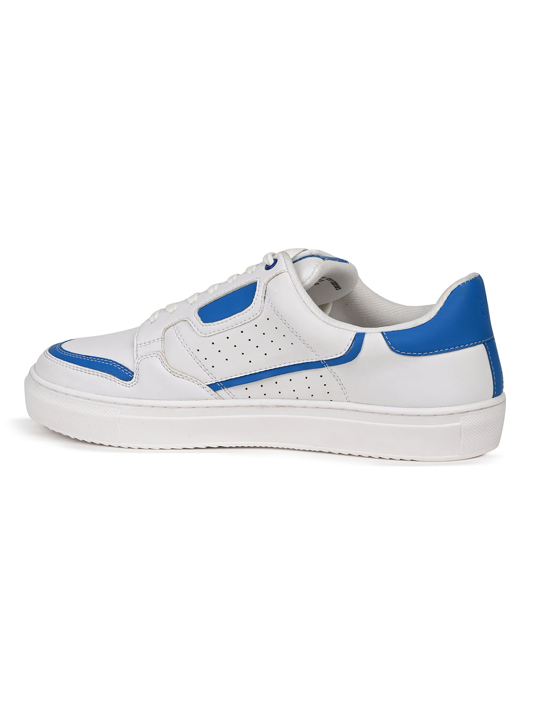 The Aldor White & Blue Men Casual Sneaker V8 By Ruosh