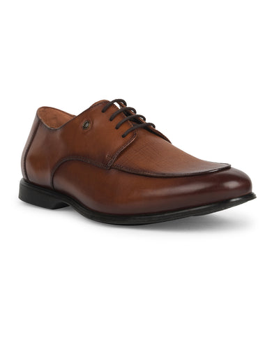 Bata Men Tan Formal Lace-up Derby Shoes - Tan - View 1