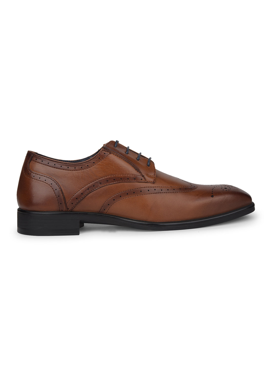 Bata Men Tan Formal Lace-up Derby Shoes - Tan - View 2