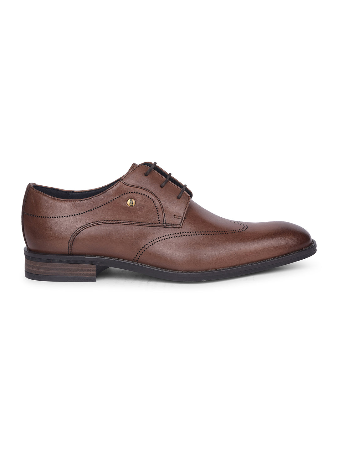 Hush Puppies Men Brown Formal Lace-up Derby Shoes - Brown - View 2