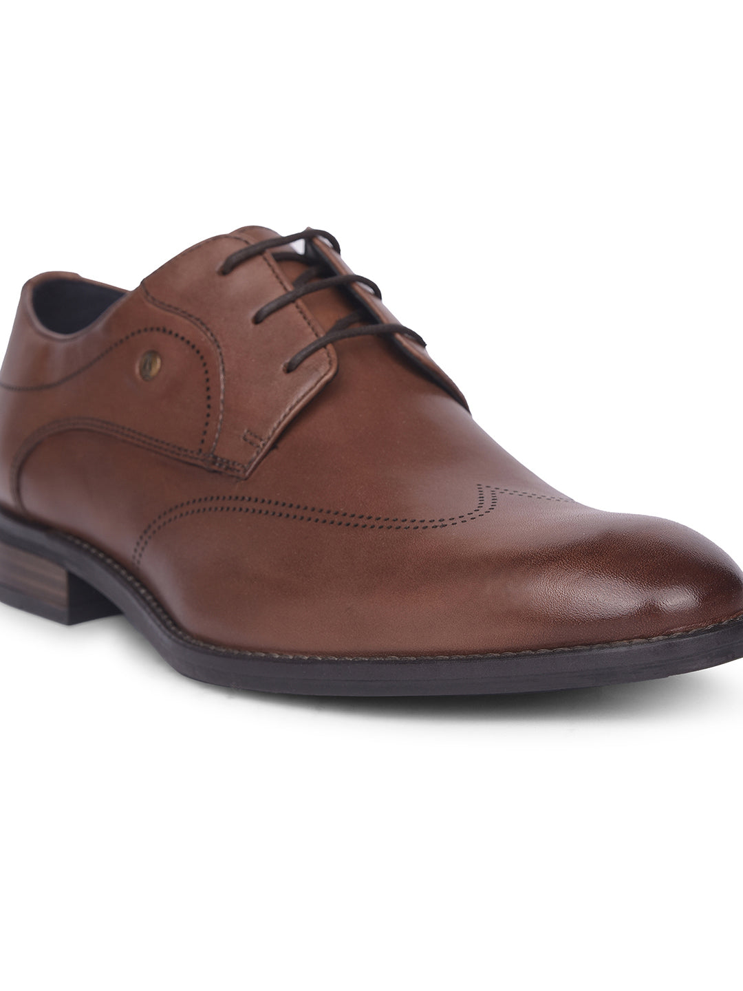 Hush Puppies Men Brown Formal Lace-up Derby Shoes - Brown - View 5