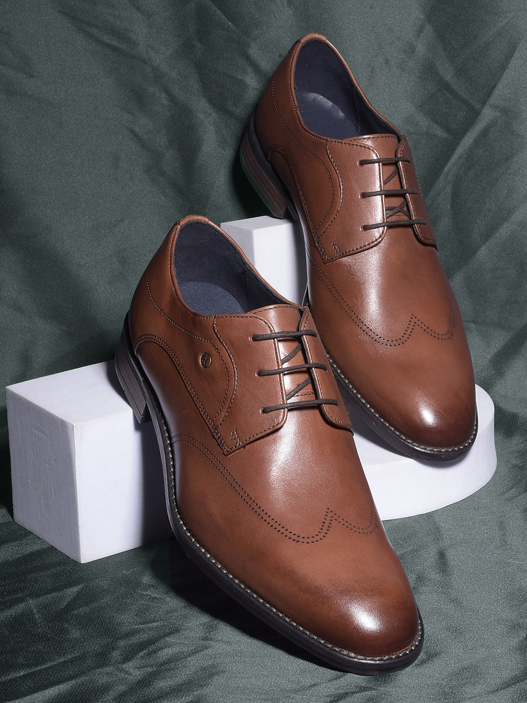 Hush Puppies Men Brown Formal Lace-up Derby Shoes - Brown - View 6