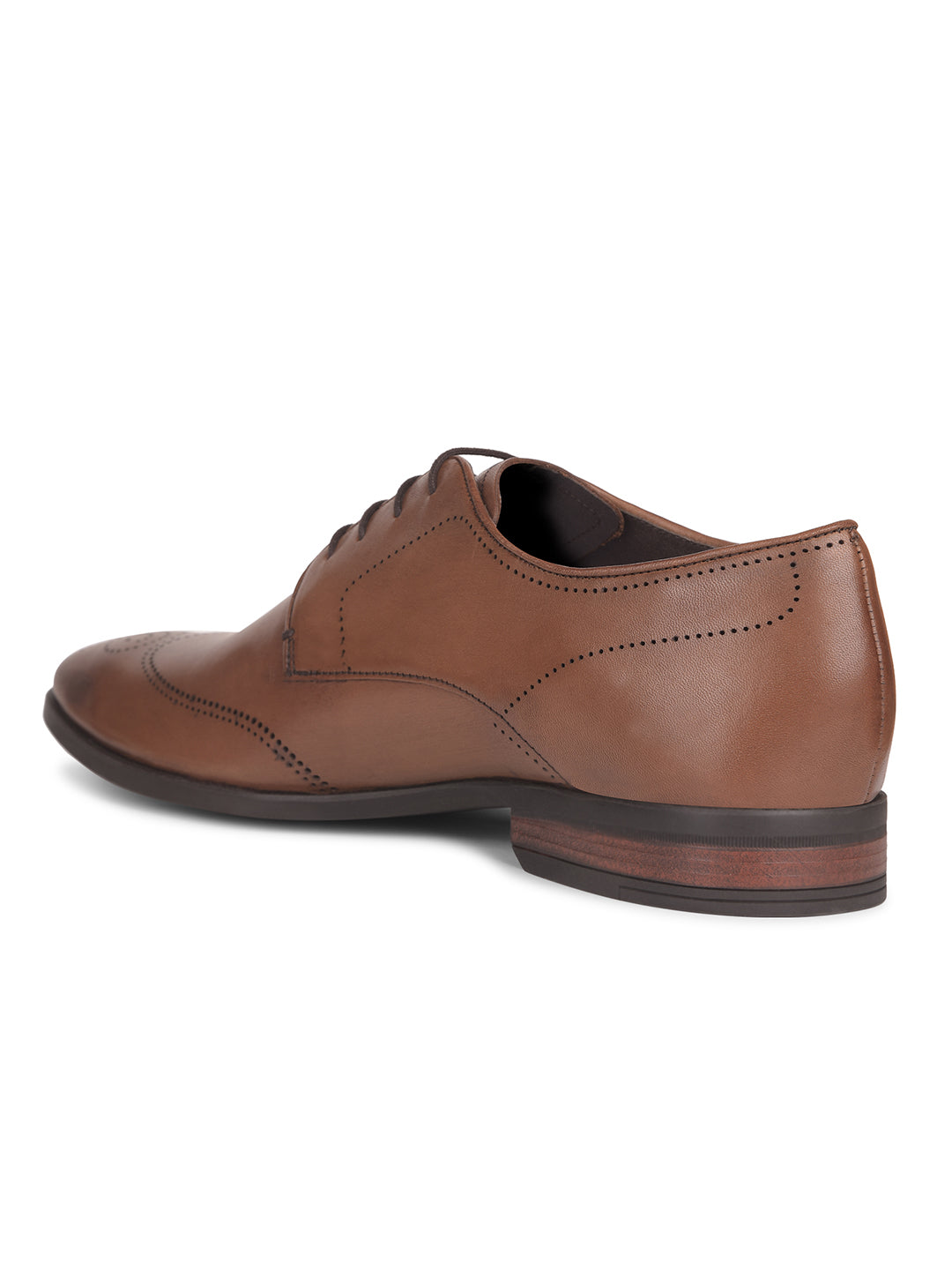 Hush Puppies Men Brown Formal Lace-up Derby Shoes - Brown - View 3