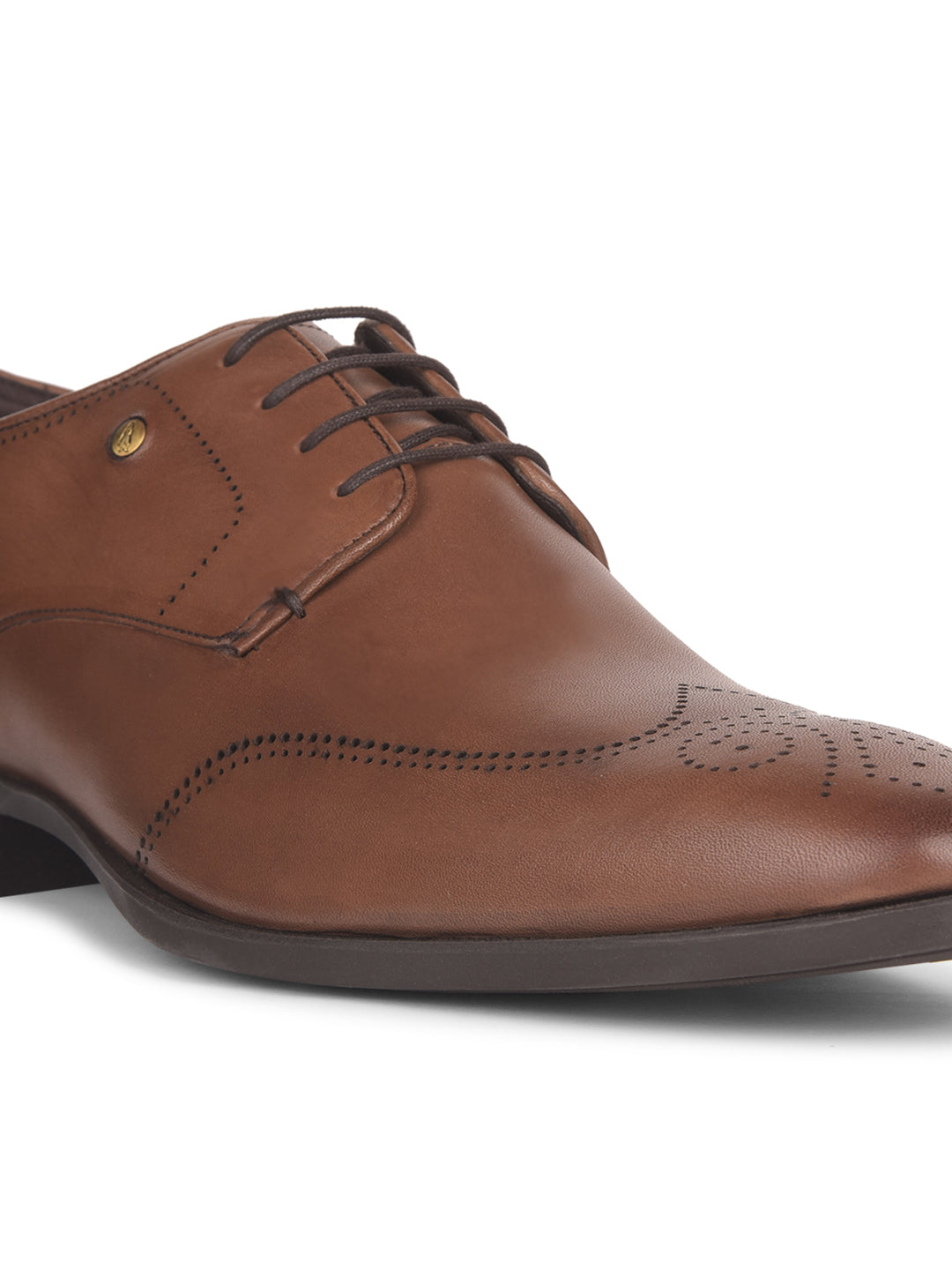 Hush Puppies Men Brown Formal Lace-up Derby Shoes - Brown - View 5