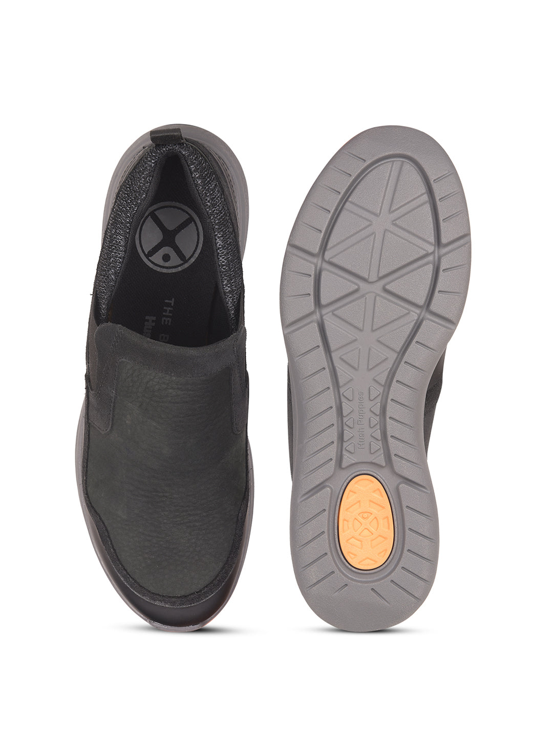 Hush Puppies Men Black Casual Slip-on Shoes - Black - View 4